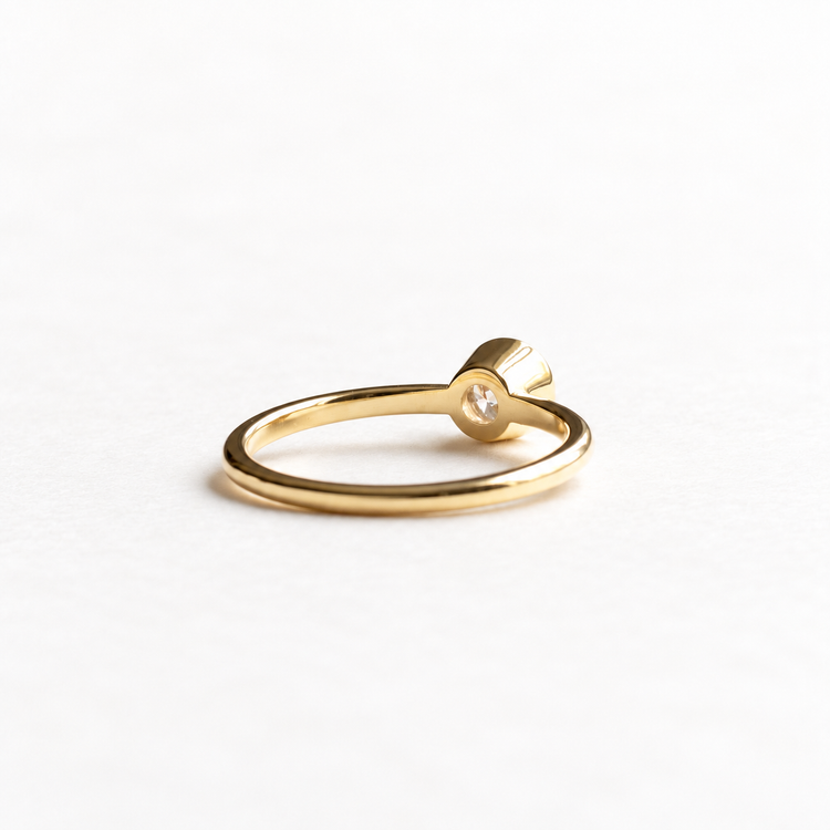 14K 0.5 Carat GIA Diamond Ring