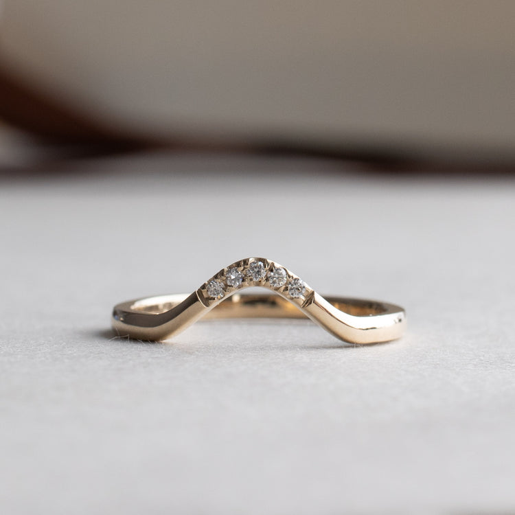 14k Diamond Ring Guard