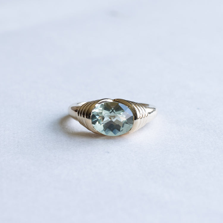 Green Amethyst Ring