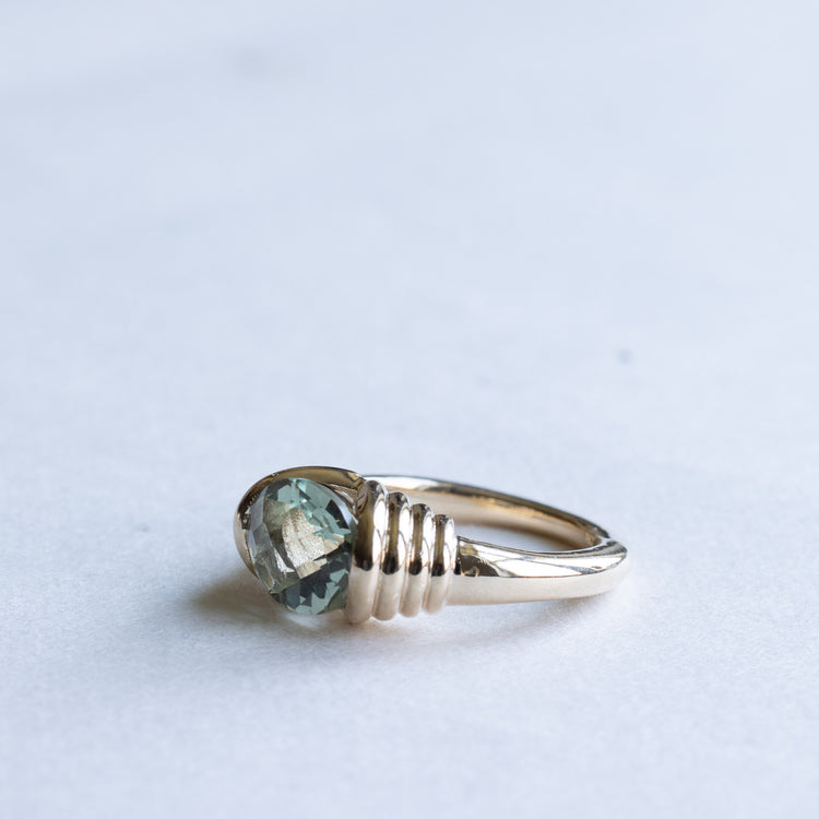 Green Amethyst Ring