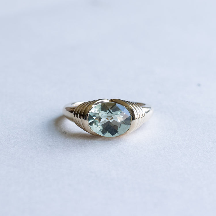 Green Amethyst Ring