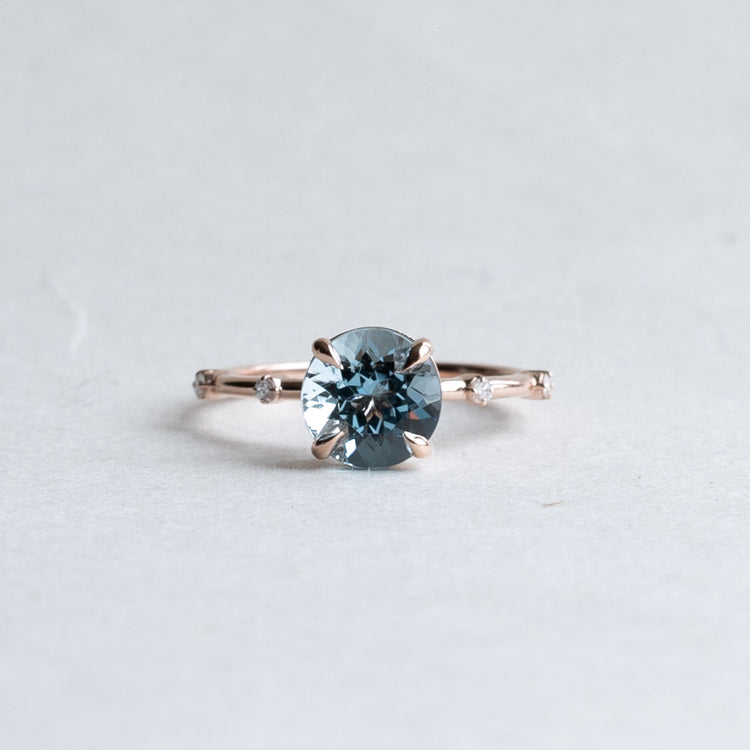 Aquamarine Diamond Ring