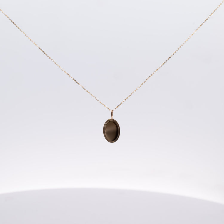 14k Oval Necklace