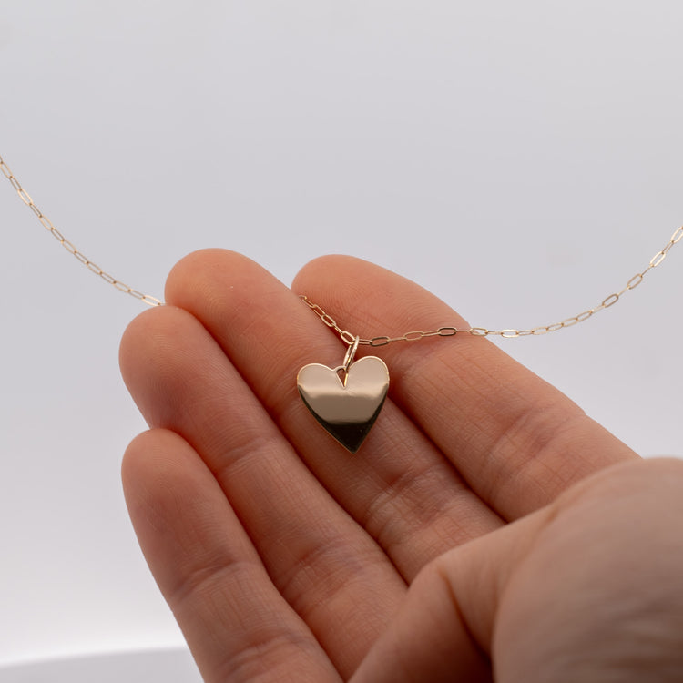 14k Lg Heart Necklace