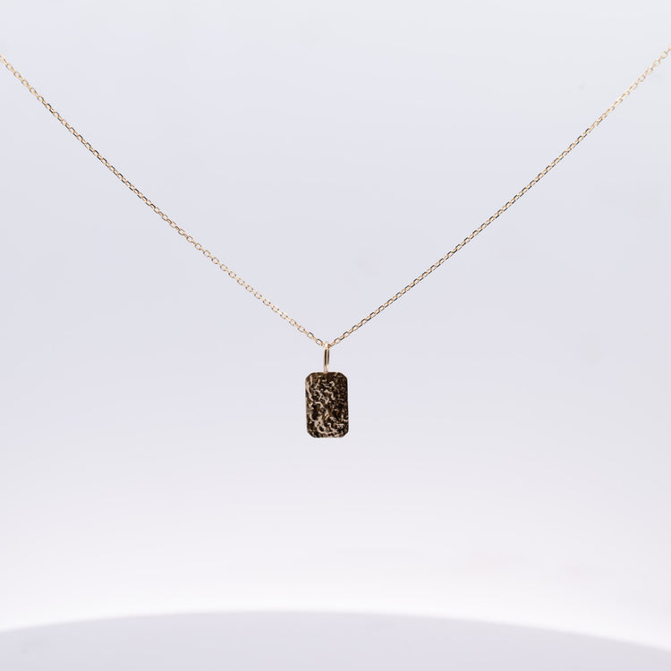 14k Hammered Necklace
