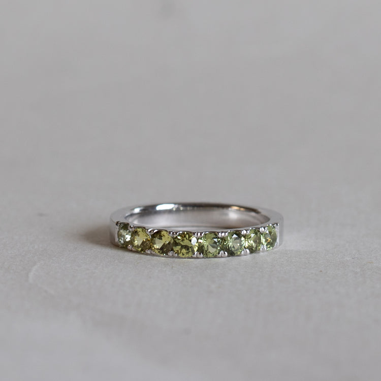 14K 3mm Australian Sapphire Anniversary Band