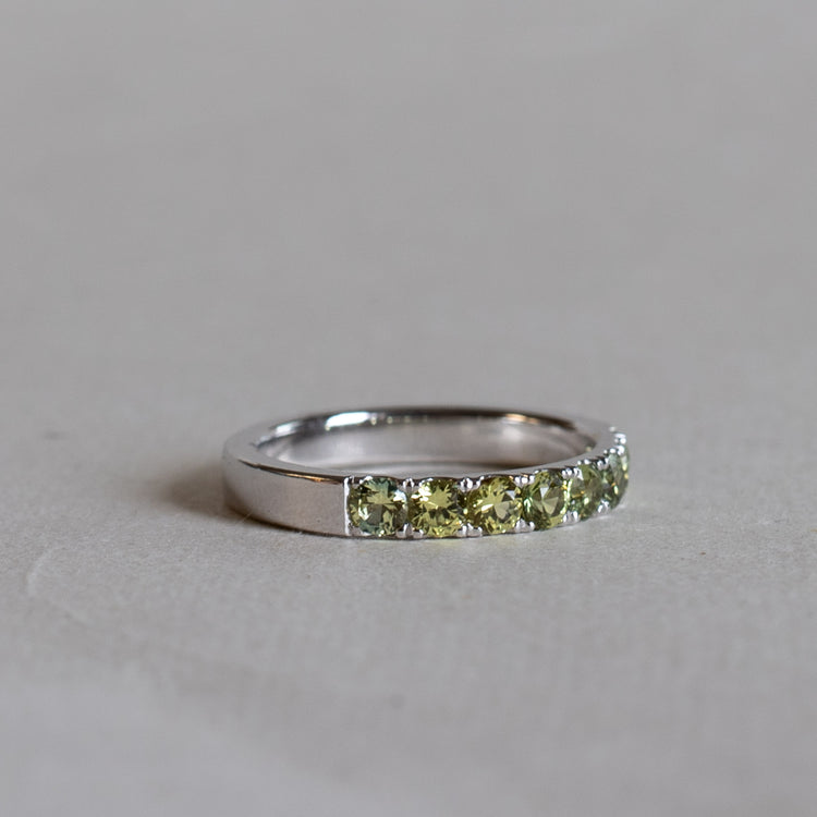 14K 3mm Australian Sapphire Anniversary Band