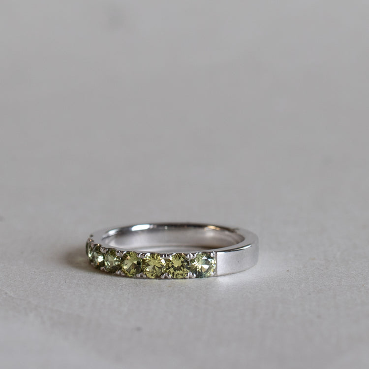 14K 3mm Australian Sapphire Anniversary Band