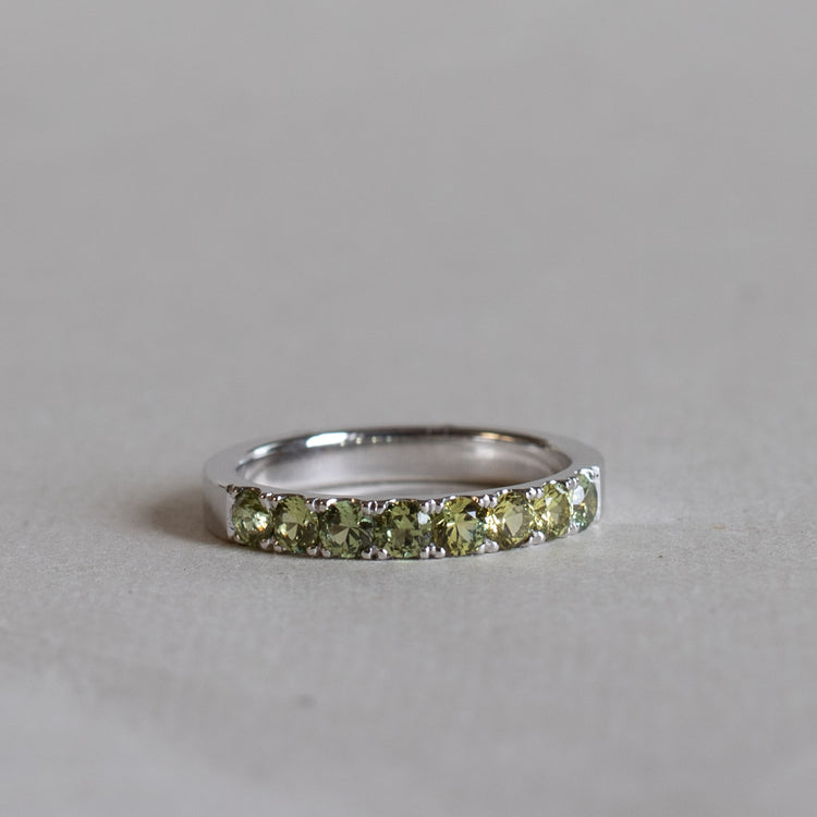 14K 3mm Australian Sapphire Anniversary Band