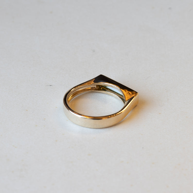 14k Yellow Gold Tourmaline Ring, Size 7