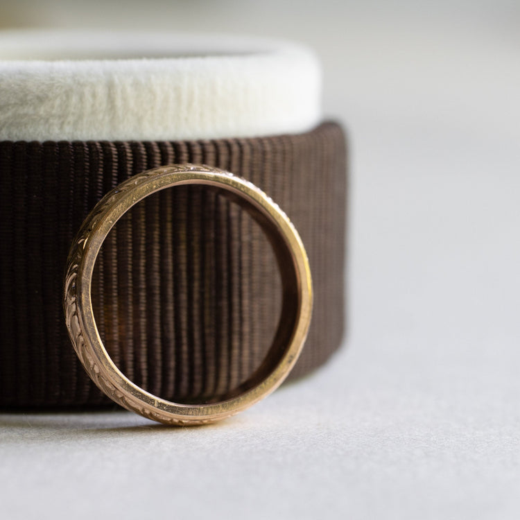 14K Rose Gold Band Size 6