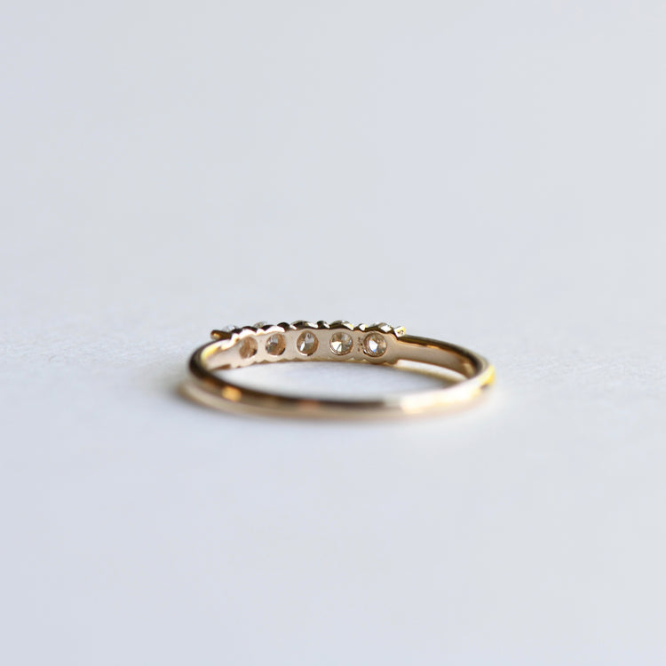 14K Five Stone Wedding Ring