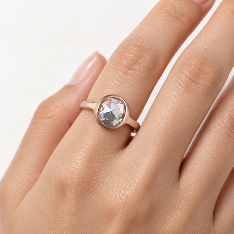 14K Moissanite Ring