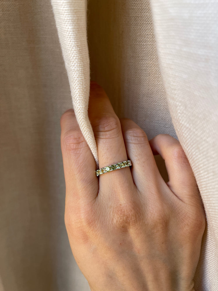 14K 3mm Australian Sapphire Anniversary Band
