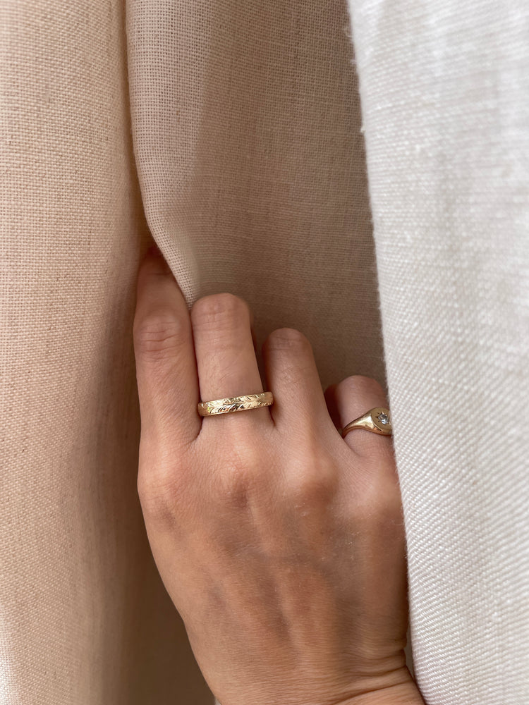 14K Rose Gold Band
