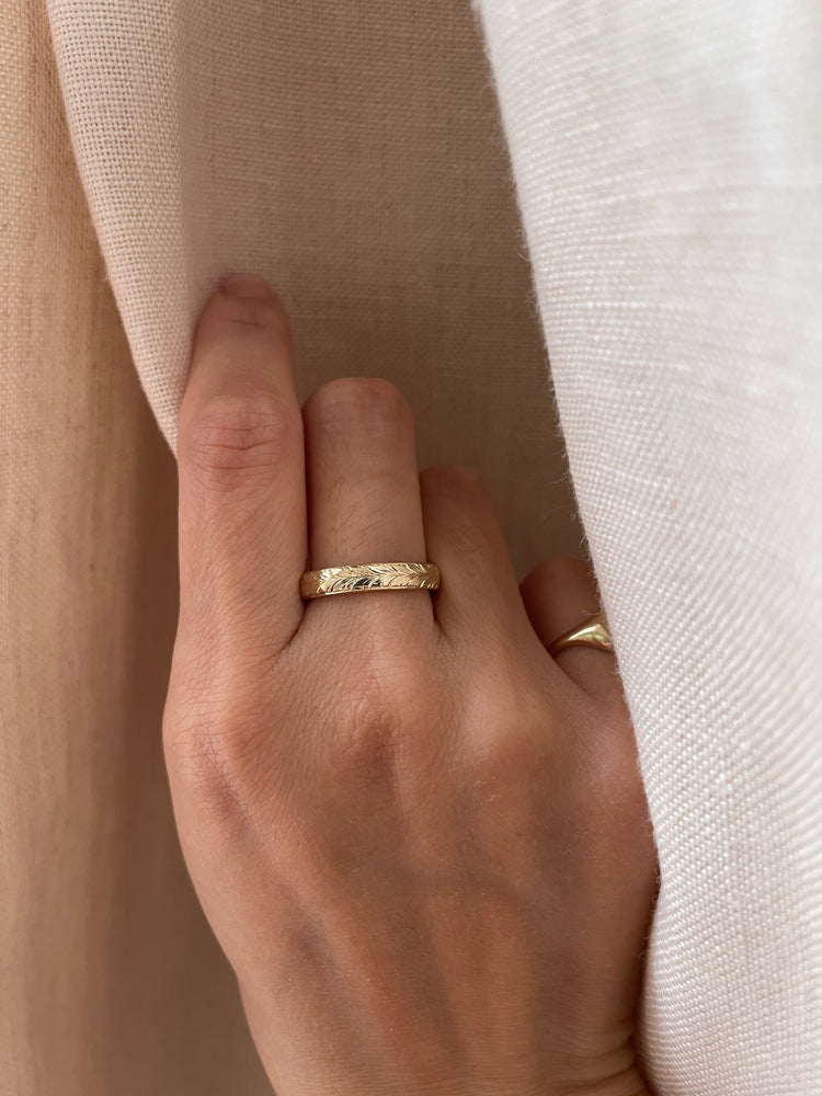 14K Rose Gold Band