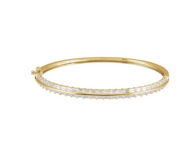 2 1/6 CTW Lab Diamond Bangle Bracelet