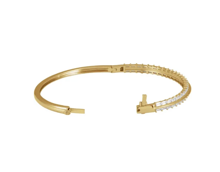 2 1/6 CTW Lab Diamond Bangle Bracelet