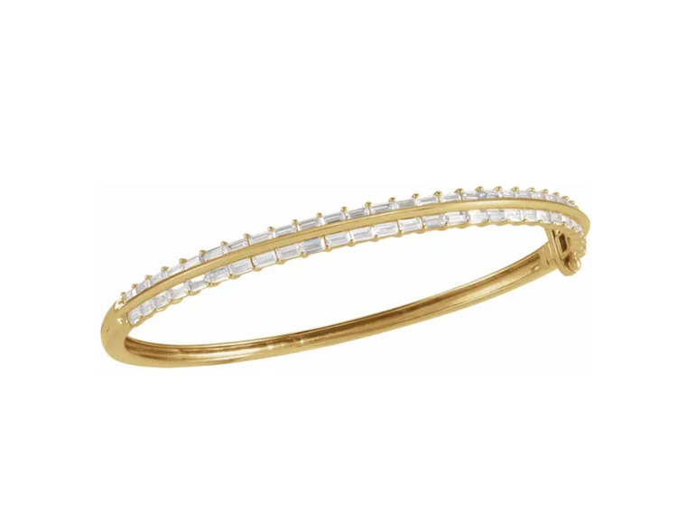 2 1/6 CTW Lab Diamond Bangle Bracelet