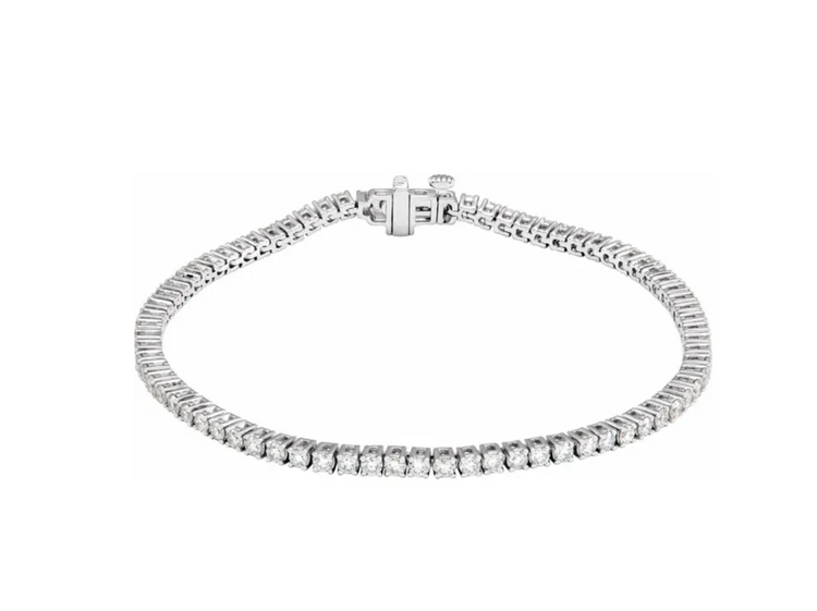 Natural Diamond Tennis Bracelet