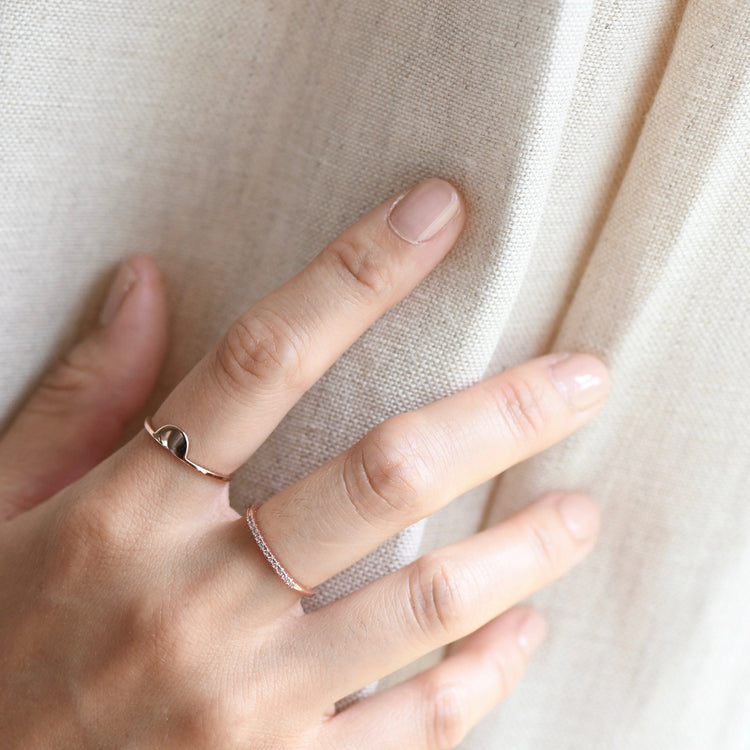 Sterling Silver Half Eternity Ring