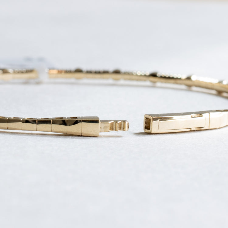 14k Gold & Flexible Diamond Bangle