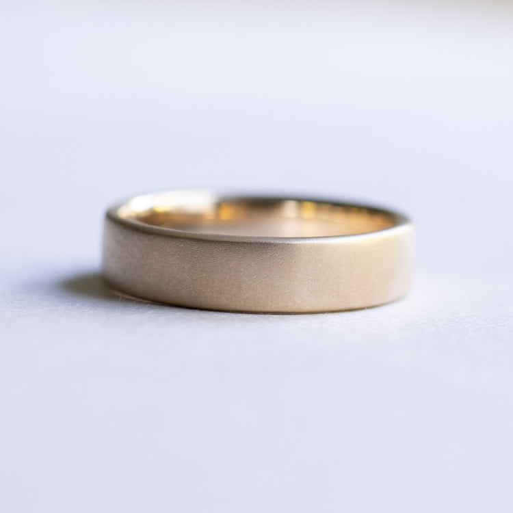 14k Rose Gold 5mm Flat Band