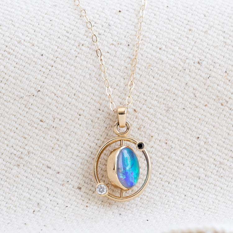 14K Australian Opal Necklace