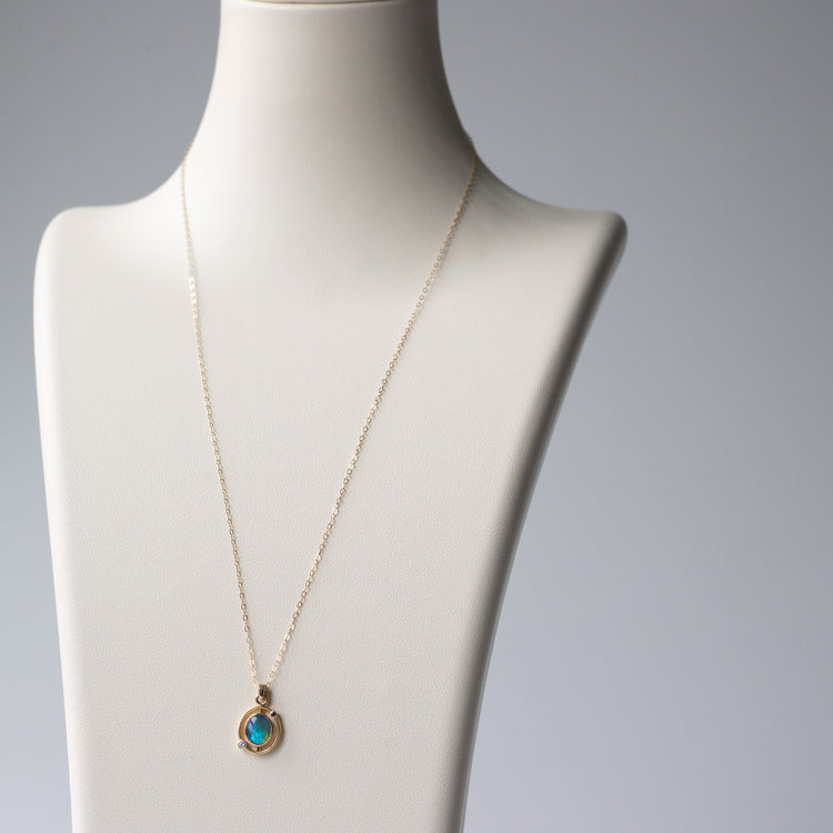14K Australian Opal Necklace