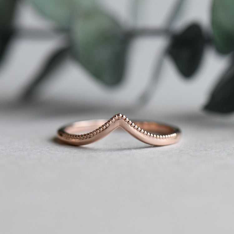 14K Milgrain Crown