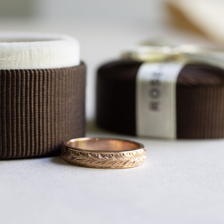 14K Rose Gold Band