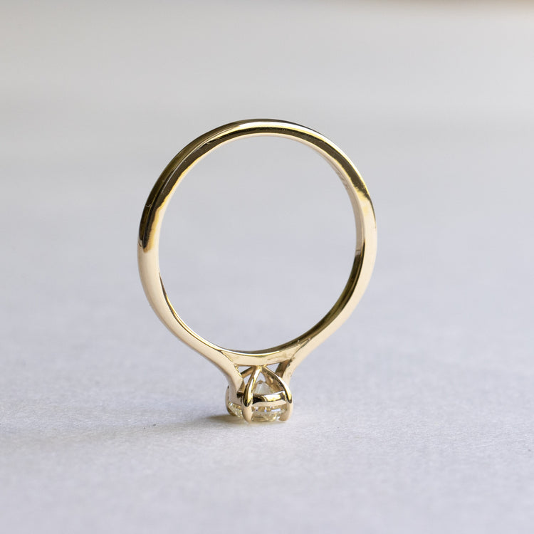 14K Gold 0.5 CT Diamond Solitaire Ring
