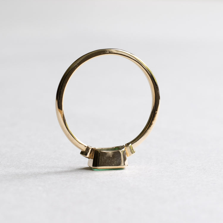 14K Gold 0.55CT Emerald Ring