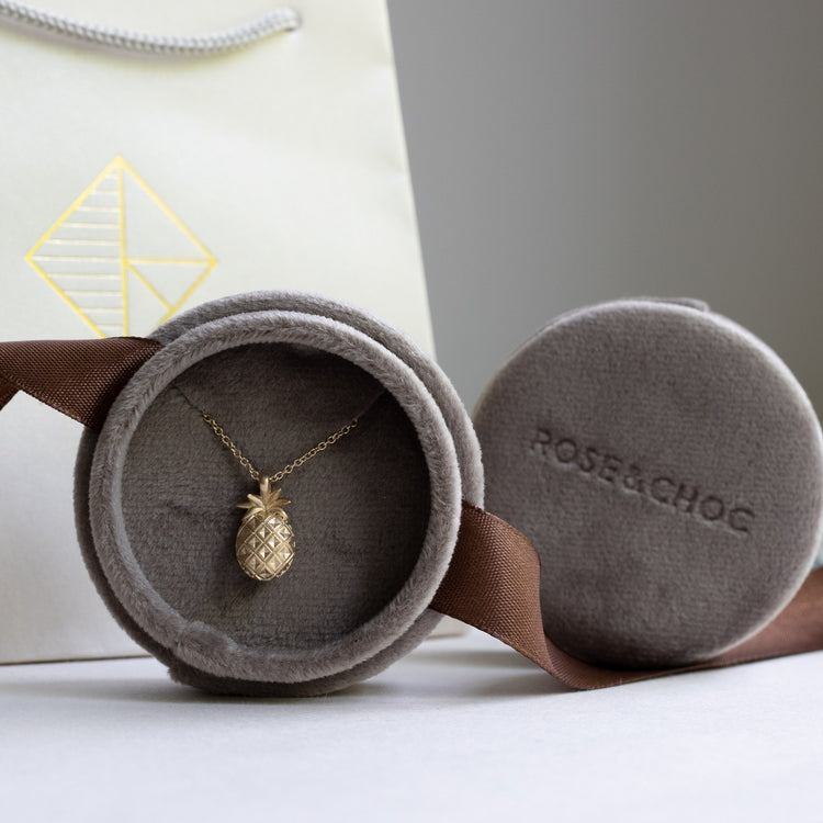 14K Pineapple Necklace