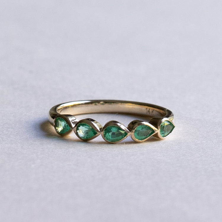 14K 0.5 CTW Emerald Ring