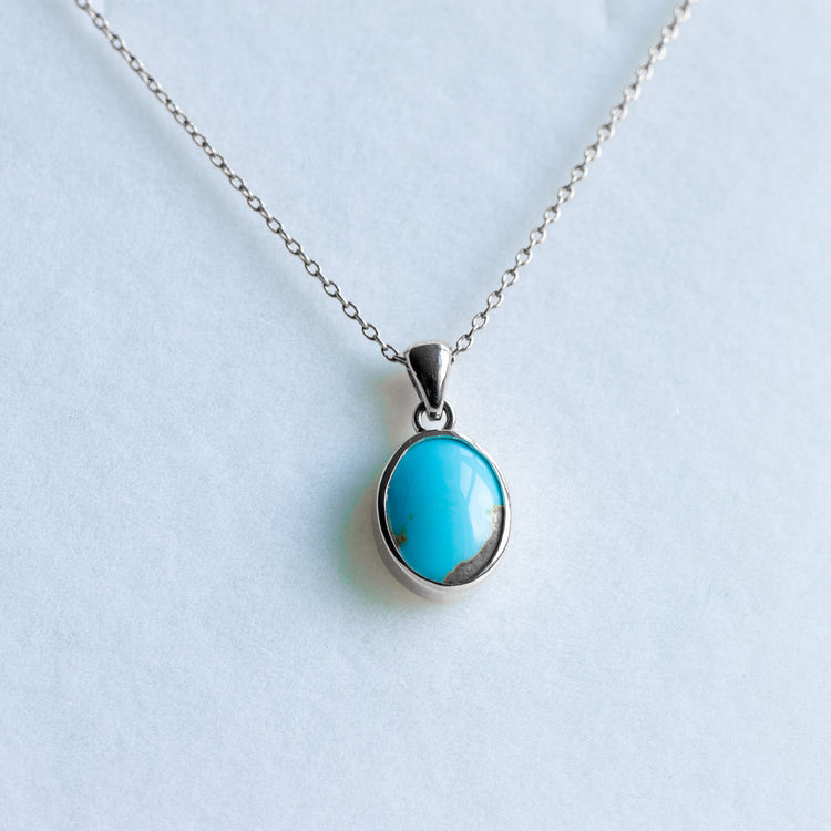 14K Kingman Turquoise Necklace