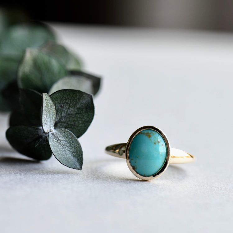 14k Turquoise Ring