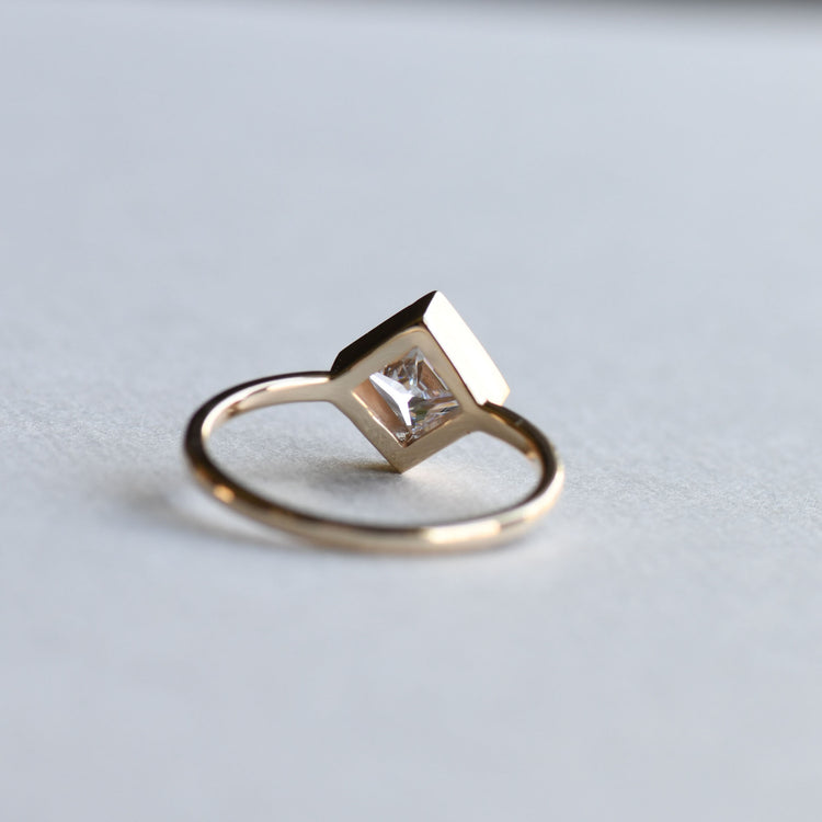 14k Princess Cut Ring