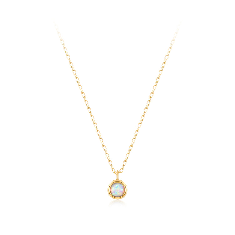 14k Opal Necklace