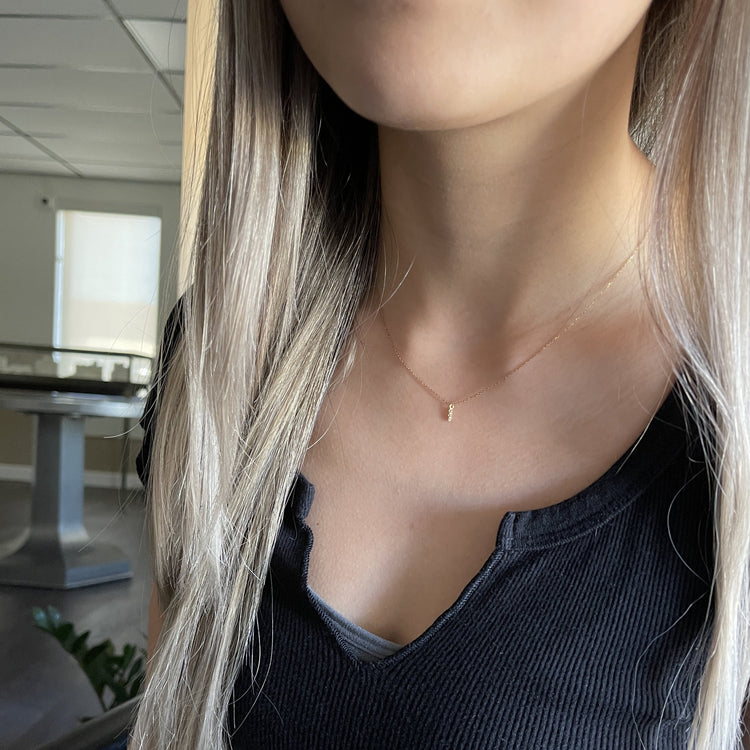 14k Trio Diamond Necklace