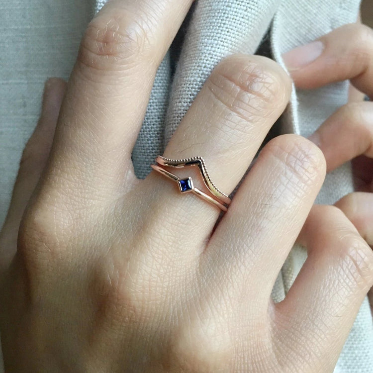 14k Princess Sapphire Set