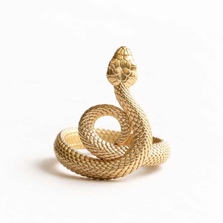 14K Serpent Ring