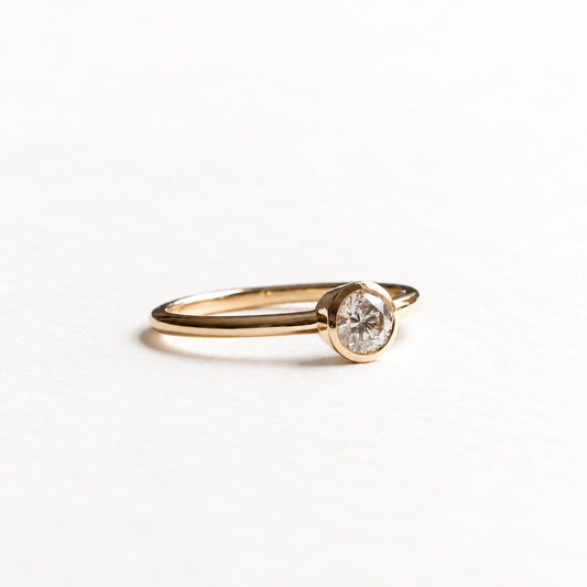 14K 0.5 Carat GIA Diamond Ring