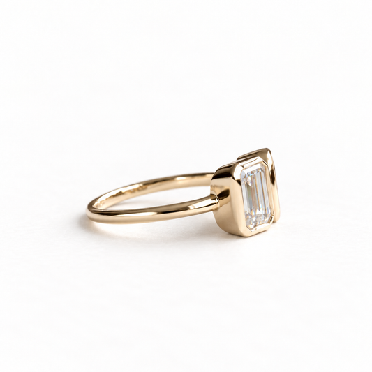 14K Moi et Toi Moissanite Ring