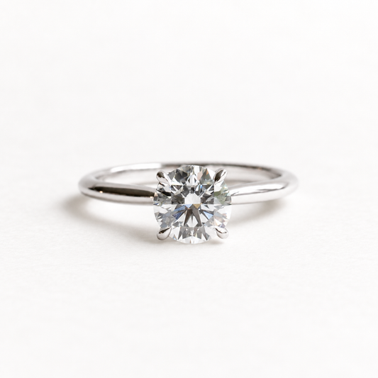 14K 1 Carat Lab Diamond Engagement Ring