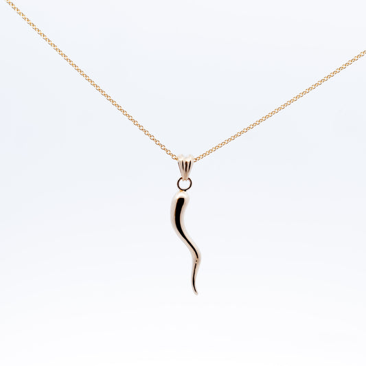 14K Cornicello Italian Horn Necklace
