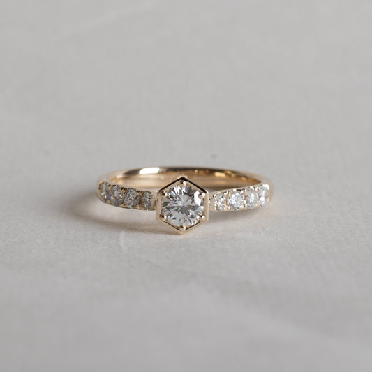14K GIA 0.5 Carat Diamond Engagement Ring