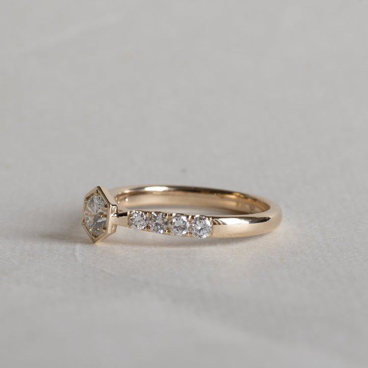 14K GIA 0.5 Carat Diamond Engagement Ring