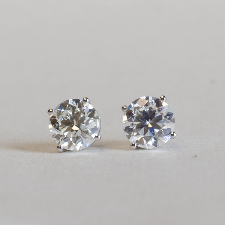 14K 4 CTTW Diamond Studs