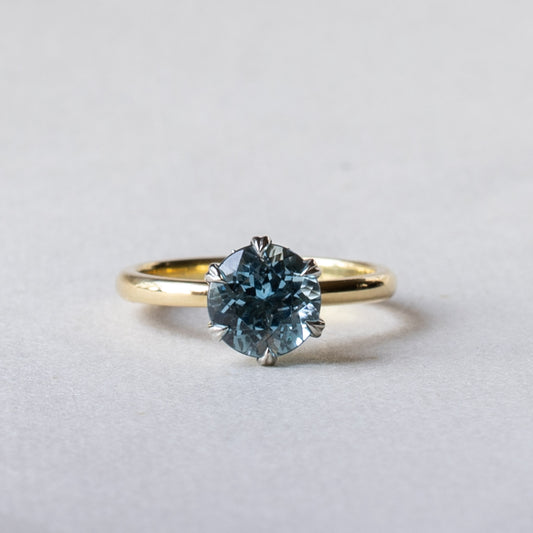 14K Aquamarine Engagement Ring